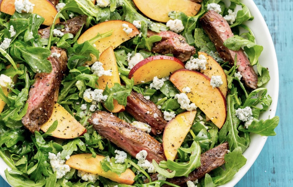 Steak Salad with Peach Vinaigrette