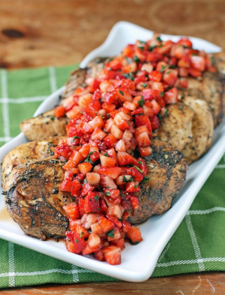 Strawberry Balsamic Grilled Chicken
